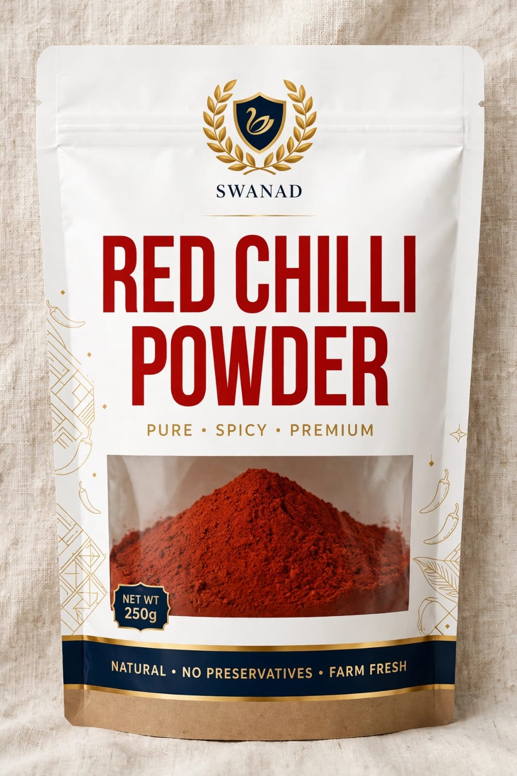 Swanad Red Chilli Powder 250 gram package